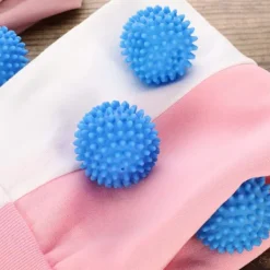 Best Set med 4 blå torktumlare bollar, återanvändbara torktumlare mjukgörare bollar för tvättmaskin