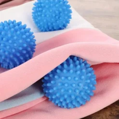 Best Set med 4 blå torktumlare bollar, återanvändbara torktumlare mjukgörare bollar för tvättmaskin