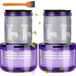 New Set med 2 Dyson V12-filter, för Dyson V12 Slim Absolute filterdammsugare, för Dyson V12 filter tvättbara HEPA-tillbehör, Dyson V12 Sl bakre filter