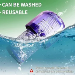 New Set med 2 Dyson V12-filter, för Dyson V12 Slim Absolute filterdammsugare, för Dyson V12 filter tvättbara HEPA-tillbehör, Dyson V12 Sl bakre filter