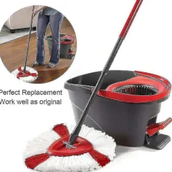 Discount DMstore Set med 4 Ersättningshuvuden för Vileda 2-i-1-Mopp, O-Cedar, Easywring och Clean Turbo Zhexin