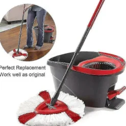 Clearance Set med 4 Ersättningshuvuden för Vileda 2-i-1 Mopp, O-, Easywring och Clean Turbo