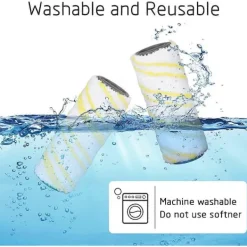 New Set med 4 Ersättningsrullar för Kärcher FC7 FC5 FC3 Golvrengörare utan FI-tillbehör 2.055-006.0