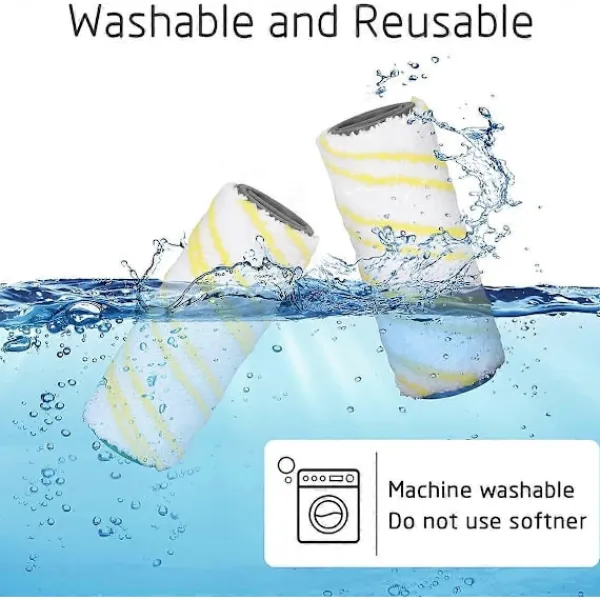 New Set med 4 Ersättningsrullar för Kärcher FC7 FC5 FC3 Golvrengörare utan FI-tillbehör 2.055-006.0