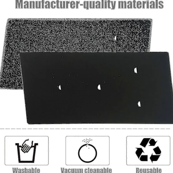 FMYSJ Set med 4 filter för Bauknecht, Privileg, Whirlpool torktumlare med värmepump - Svampfiltermattor (FMY)