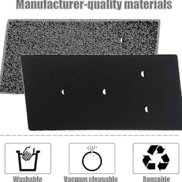 Discount Set med 4 filter för Bauknecht, Privileg, Whirlpool torktumlare med värmepump - Svampfiltermattor