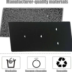 New Set med 4 filter för Bauknecht, Privileg, Whirlpool torktumlare med värmepump - Svampfiltermattor g2024174332