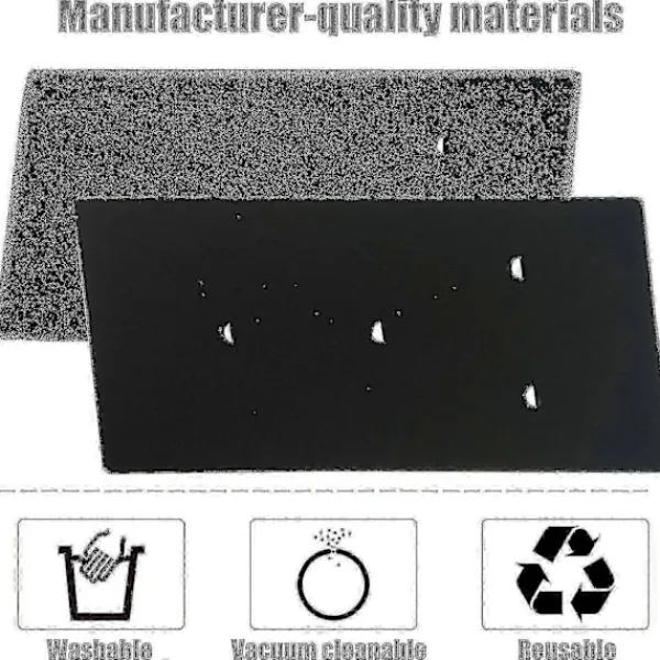 Set med 4 filter för Bauknecht, Privileg, Whirlpool torktumlare värmepump - Svampfiltermattor