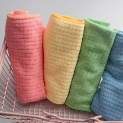 Best Generic Set med 4 kökshanddukar i mikrofiber, hög absorptionsförmåga, 30x40 cm