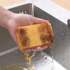 Clearance Set med 2 köksrengöringssvampar av bomullsträmassa med hög prestanda