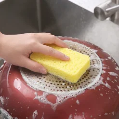 Clearance Set med 2 köksrengöringssvampar av bomullsträmassa med hög prestanda
