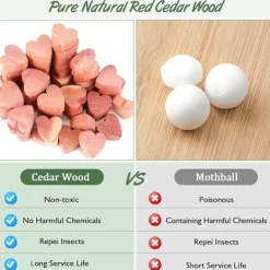 New Set med 100 malavvisande cederträ, antimalmedel för textilier