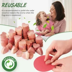 New Set med 100 malavvisande cederträ, antimalmedel för textilier