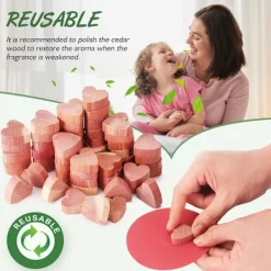 New Set med 100 Malmedel Cederträ Anti-Mal Textilier Mal Re