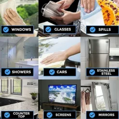 Online OCEAN Set med 10 mikrofiberdukar för fiskfjäll, 30 x 40 cm, för rengöring