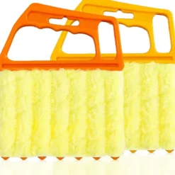 Clearance Set med 2 persiennrengöringsborstar - 7-lamellsborste för enkel rengöring av persienner, tangentbord och luftkonditioneringar - Tillbehör för hem- och bilunderhåll | Fyndiq