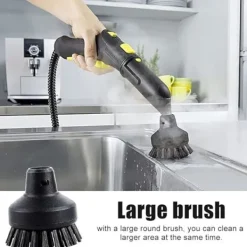 Outlet Set med 6 runda borstar för Kärcher ångtvätt SC1 SC2 SC3 SC4