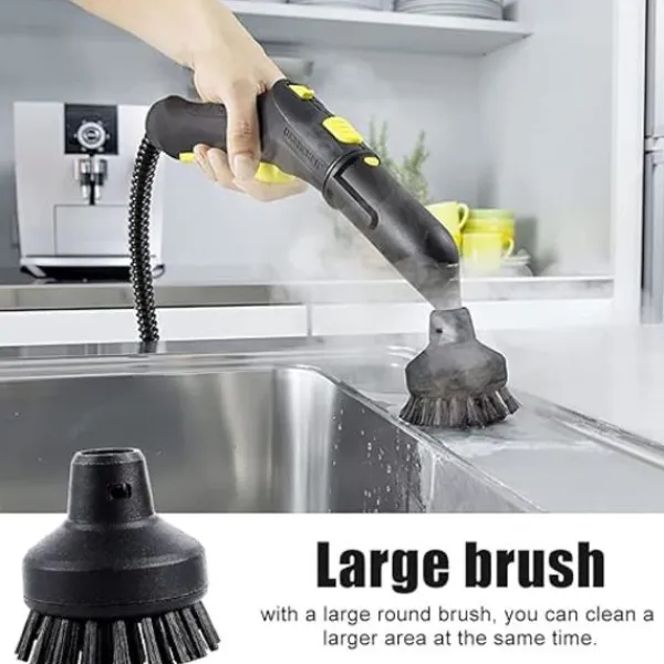 Outlet Set med 6 runda borstar för Kärcher ångtvätt SC1 SC2 SC3 SC4