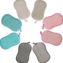 Discount DAO Set med 8 Tvättbara Antibakteriella Mikrofiber Återanvändbara Svampar db