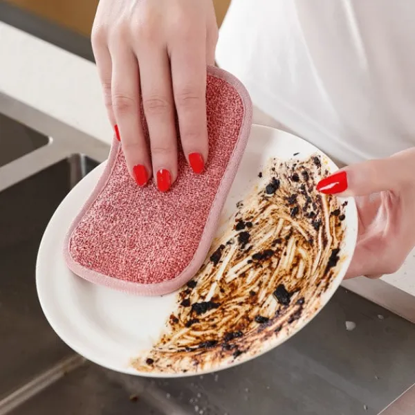 Discount Set med 8 tvättbara disktrasor i mikrofiber, perfekta för non-stick pannor