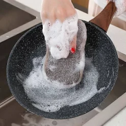 Discount Set med 8 tvättbara mikrofibersvampar, perfekta för nonstick-ytor