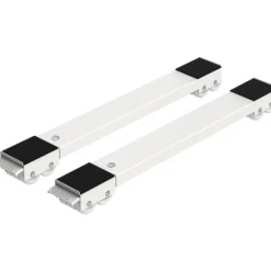 New Set med 2 tvättmaskinsunderlägg med hjul, för tvättmaskin, kylskåp, torktumlare, frys upp till 300 kg, med 24 hjul, broms, W