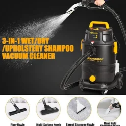Clearance VACMASTER Shampouinering - - VK1330PWR 03 - 1300W - 30L - Fuktig och Torr