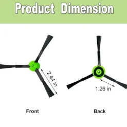 Outlet Sidoborstar för IRobot Roomba E, I, & J Serien E5, E6, I1, I1+, I3, I3+, I4, I4+, I6, I6+, I7, I7+, I8, I8+, J7, J7+