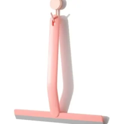 Discount Silikon duschskrapa, Duschskrapa för rengöring av glas, spegel, fönster, bilrutor, kök, kontor, kakel, 25 cm rosa