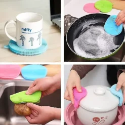 Discount Silikon Skrubbsvamp, Diskborste Livsmedelsklassad Tvättsvamp Diskhandduk För Kök Gryta Panna Disk