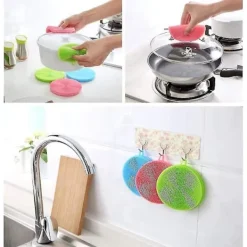 Discount Silikon Skrubbsvamp, Diskborste Livsmedelsklassad Tvättsvamp Diskhandduk För Kök Gryta Panna Disk