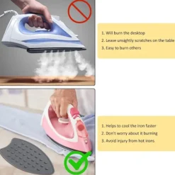 Outlet Silikon StrykjärnsunderläggSilikon Strykunderlägg MattaStrykjärnsmatta StödSilikon StrykjärnsunderläggSilikon StrykjärnsstödJärnhållareGrå