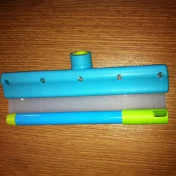 Hot Silikon Vattenblad Rengöringskit Återanvändbara Glasrengöringsverktyg med Silikonskrapa Mikrofiber Skrubber för Professionell Bilvård (FMY) Blue