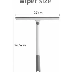 Hot Silikonduschskrapa, Vit Duschfönsterskrapa, Multifunktionell Silikonskrapa för Fönster, Speglar, Glas, Duschdörrar, Bilvindrutor