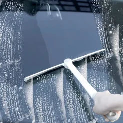 Best Silikonskrapa för dusch med sugkopp i rostfritt stål, vattenglas