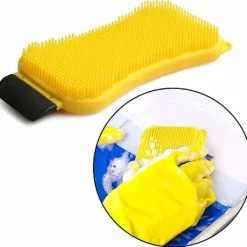 Sale Silikonsvamp, 2 st Silikonrengöringsborste, 3-i-1 Multifunktionell Kreativ Köksrengöringsborste Silikon Diskborste