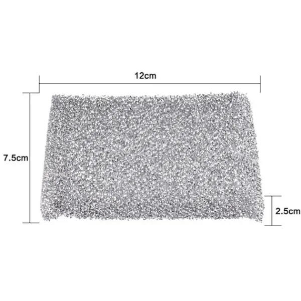 Online Silverglans Kudde 4-pack Diskborste Svamp Scourge Lurex Svamp Perfekt för beläggning av kastruller, stekpannor, keramiska spisar