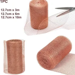 Hot Säkert skydd med rostfritt kopparnät 3M