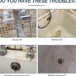 New Skfe Badrumsspray, Skfe Badrumsrengöringsspray, Rengöringsmedel för Svåra Fläckar 2pcs