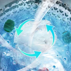 LBSS Sköljmedel Ball Dispenser Återanvändbar mjuka kläder Tvättbollar för tvättmaskin 3 Colors