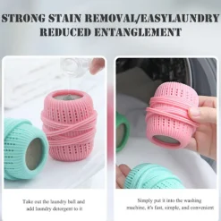 LBSS Sköljmedel Ball Dispenser Återanvändbar mjuka kläder Tvättbollar för tvättmaskin 3 Colors