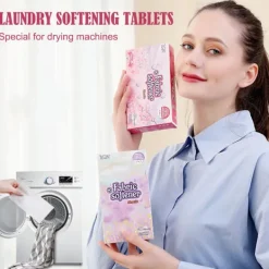 Sale Sköljmedelslakan för torktumlare Minska statisk absorption Last Pink 1 box