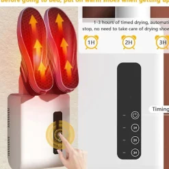 Outlet GIFT OF G Skotork Stöveltork och Deodorizer, Väggmonterad Stövelvärmare med Värmefläkt & Timer, Tyst Snabbtorkning för Skor, Handskar, Mössor, Strumpor For EU | Fyndiq white