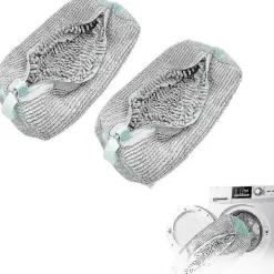 New Skotvättspåse för tvättmaskin, tvättpåse för skor för tvättmaskin och torktumlare, återanvändbar skotvättspåse för alla skotyper och storlekar P2025011 [DB] | Fyndiq Grey - 2pcs