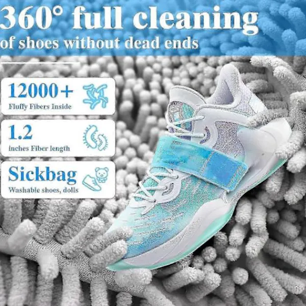 Hot Skotvättspåse för Tvättmaskin, Tvättskopåse för Tvättmaskin och Torktumlare, Återanvändbar Skotvättspåse Grey - 2pcs