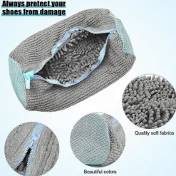 Discount Skotvättspåse Kompatibel med Tvättmaskin, Tvättskopåse Kompatibel med Tvättmaskin och Torktumlare, Återanvändbar Skotvättspåse Grey - 2pcs