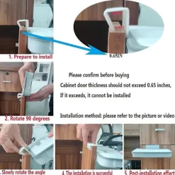 Online Skåpsbehållare för kök, bärbar soppåshållare under diskbänken Bi