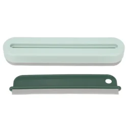 Hot Woosien Skrapa Rengöringsborste Set 2 i 1 Multifunktionell Glas för Tvättbord Badkar Spegel Grön