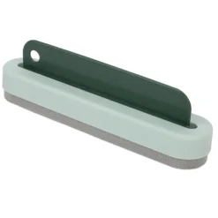 Hot Woosien Skrapa Rengöringsborste Set 2 i 1 Multifunktionell Glas för Tvättbord Badkar Spegel Grön