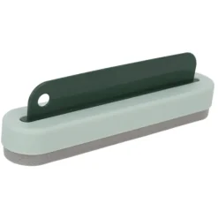 Hot Woosien Skrapa Rengöringsborste Set 2 i 1 Multifunktionell Glas för Tvättbord Badkar Spegel Grön